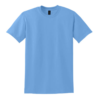 Gildan 8000 custom short sleeve t-shirt in carolina blue, front view