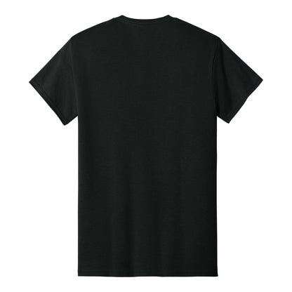 Gildan 8300 custom short sleeve t-shirt in black, back view