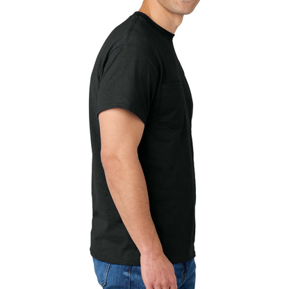 Gildan 8300 custom short sleeve t-shirt in black, right side view
