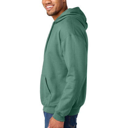 Gildan SF500 custom hoodie in aquatic, left side view