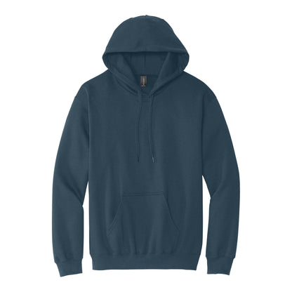 Gildan SF500 custom hoodie in blue dusk, front view