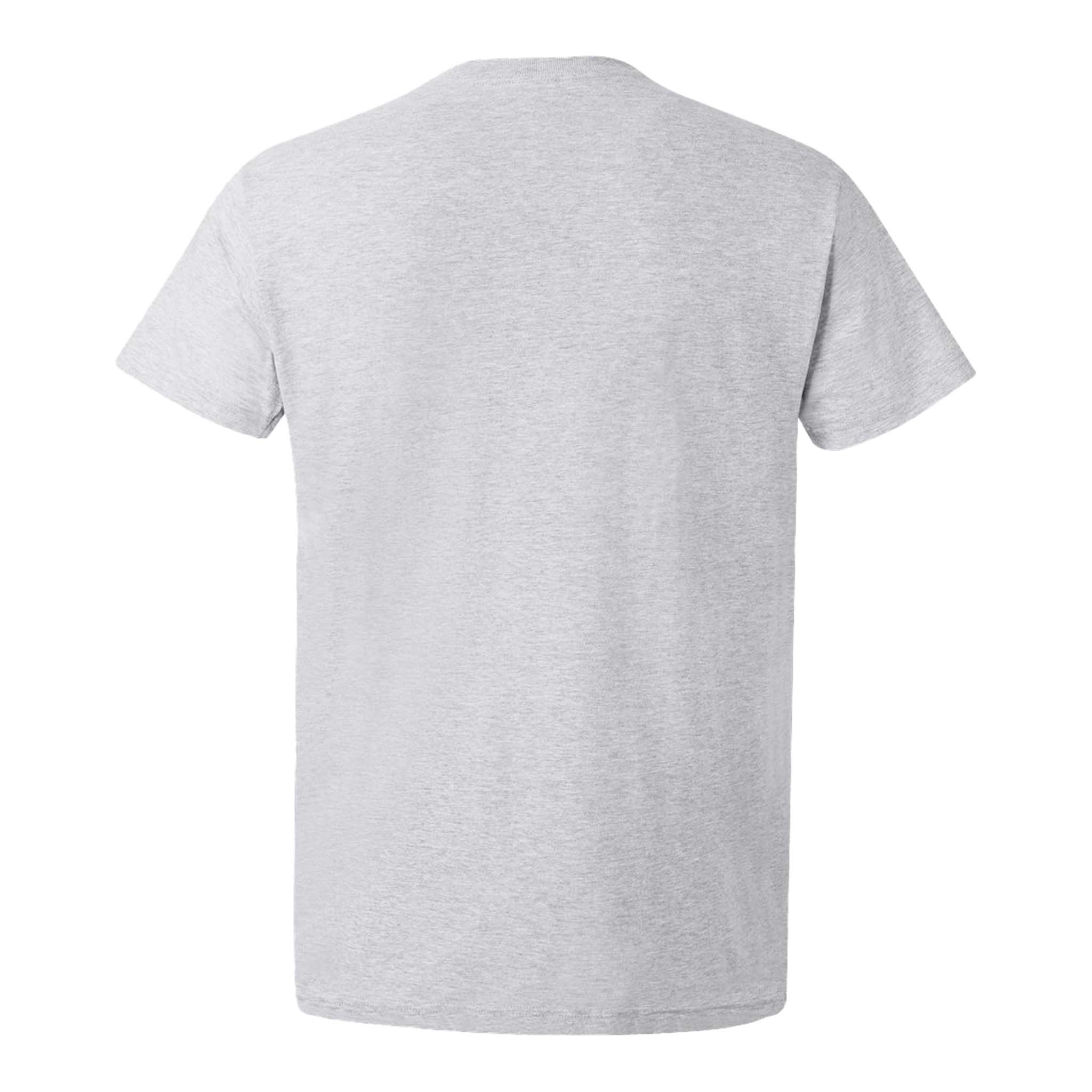 Hanes 4980 custom short sleeve t-shirt in ash, back view