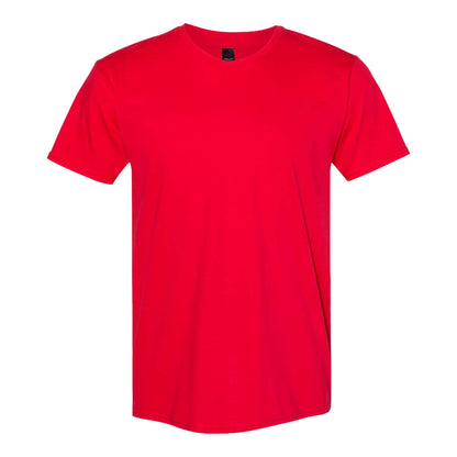 Hanes 4980 custom short sleeve t-shirt in athletic red, front view