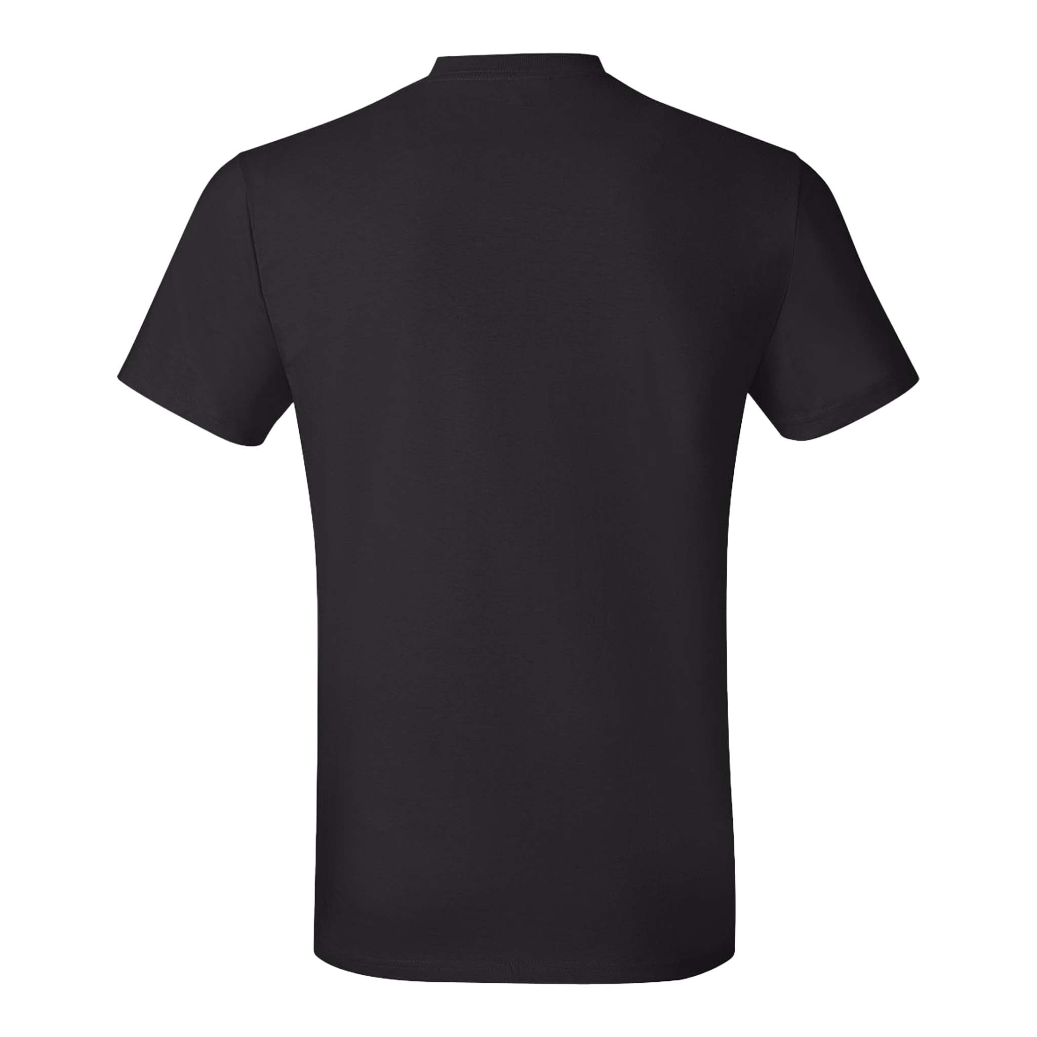 Hanes 4980 custom short sleeve t-shirt in black, back view