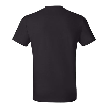 Hanes 4980 custom short sleeve t-shirt in black, back view
