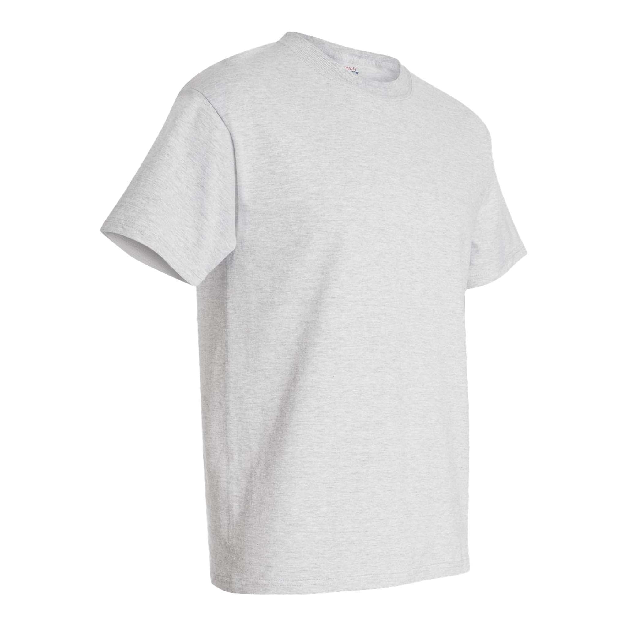 Hanes 5180 custom short sleeve t-shirt in ash, right side view