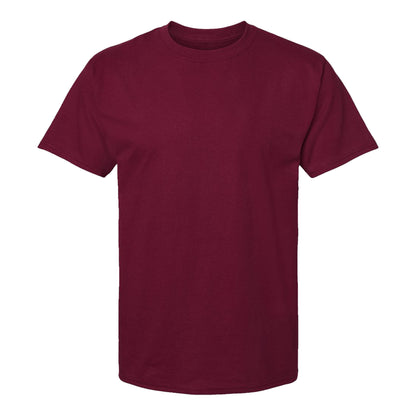 Hanes 5280 custom short sleeve t-shirt in athletic cardinal, front view