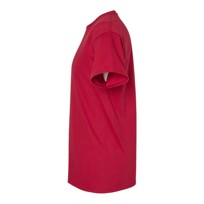Hanes 5280 custom short sleeve t-shirt in athletic crimson, left side view