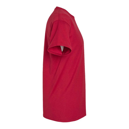 Hanes 5280 custom short sleeve t-shirt in athletic crimson, right side view