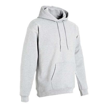 Hanes F170 custom hoodie in ash, right side view