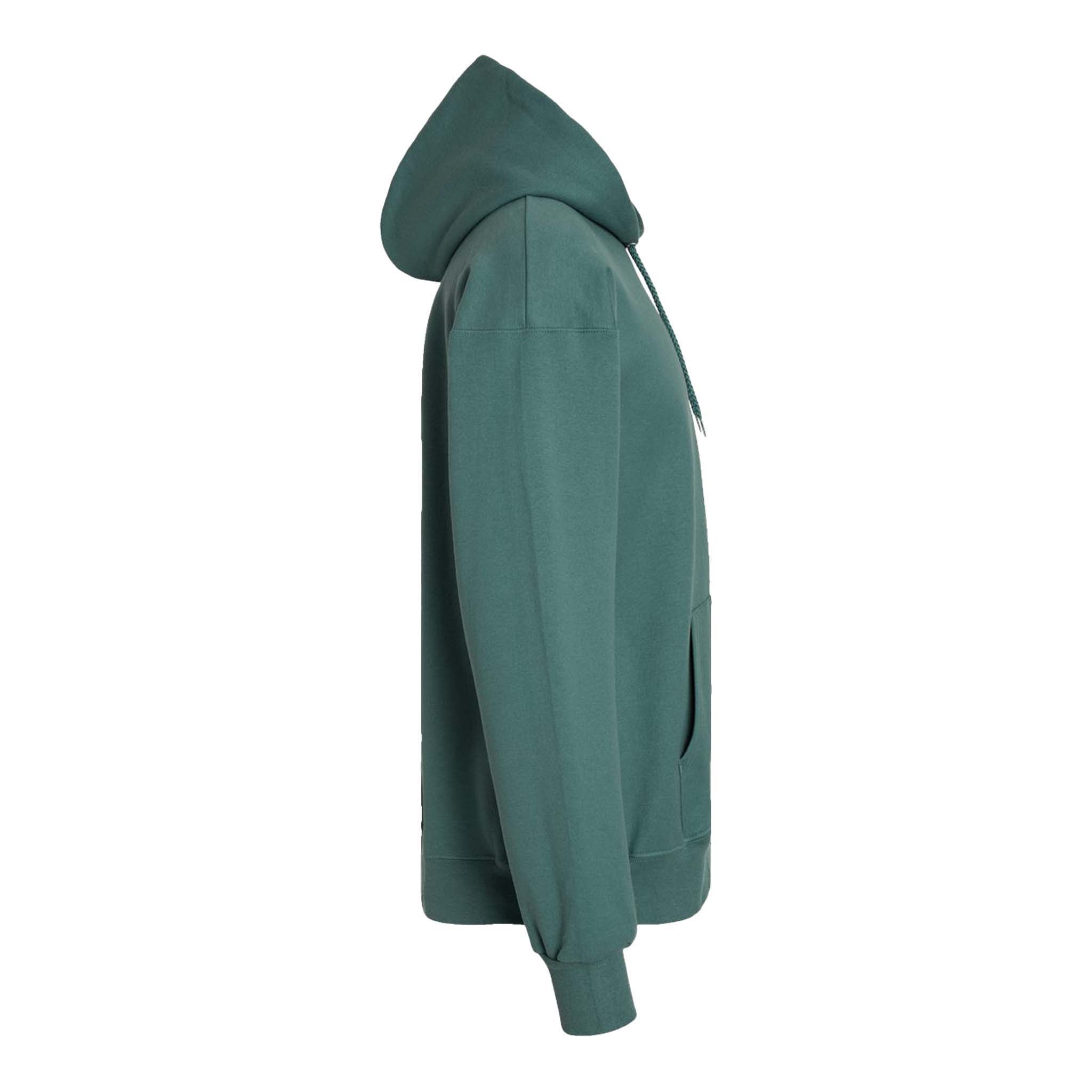 Hanes F170 custom hoodie in cactus, right side view