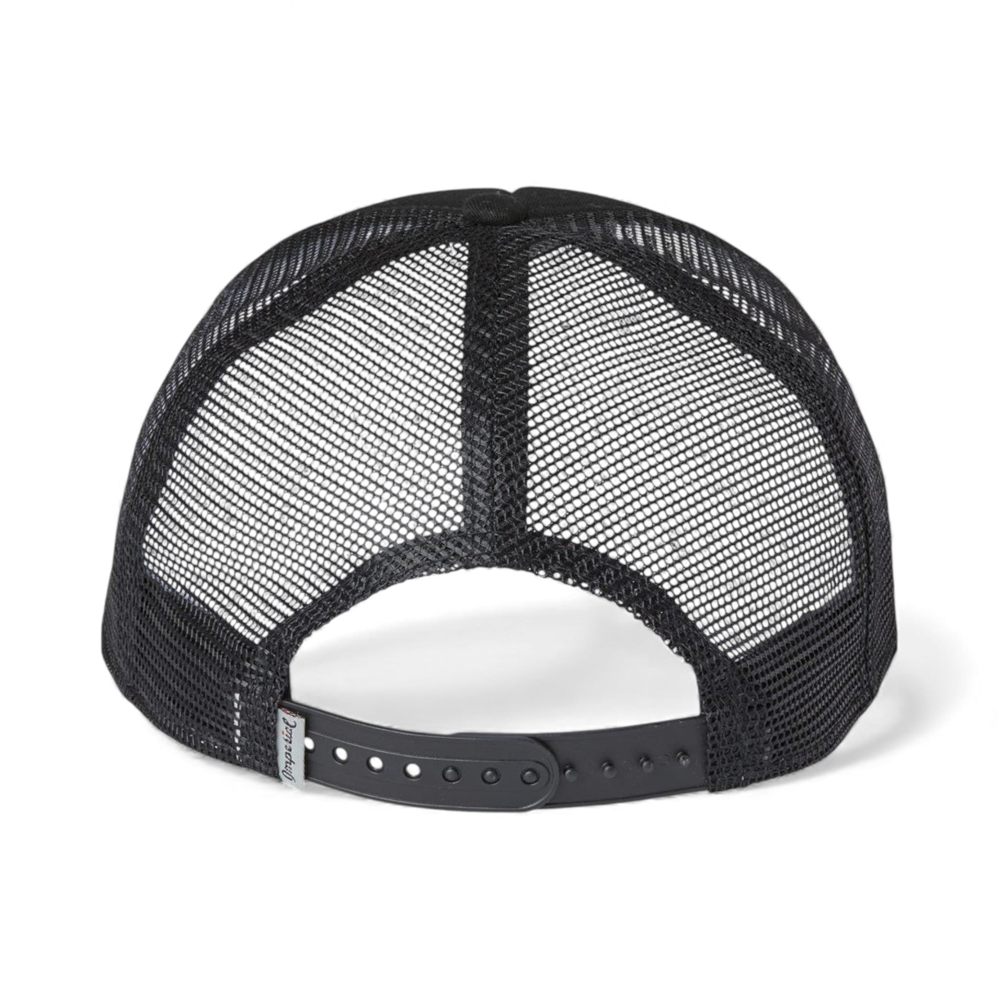 Back view of Imperial 1287 custom hat in black