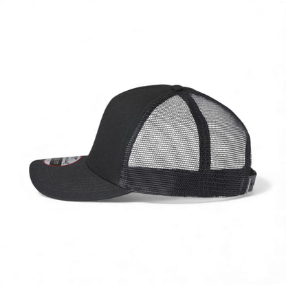 Left side view of Imperial 1287 custom hat in black