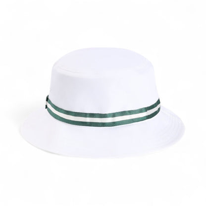 Back view of Imperial 1371P custom hat in white and green