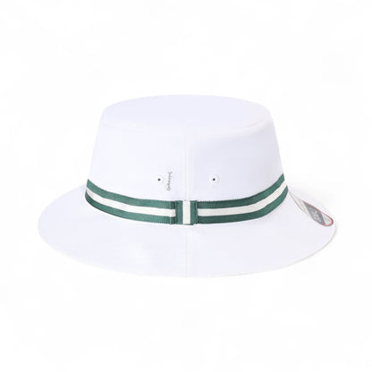 Right side view of Imperial 1371P custom hat in white and green