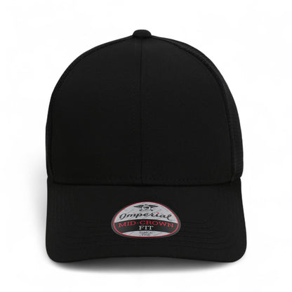 Front view of Imperial 1988M custom hat in black