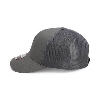 Left side view of Imperial 1988M custom hat in grey