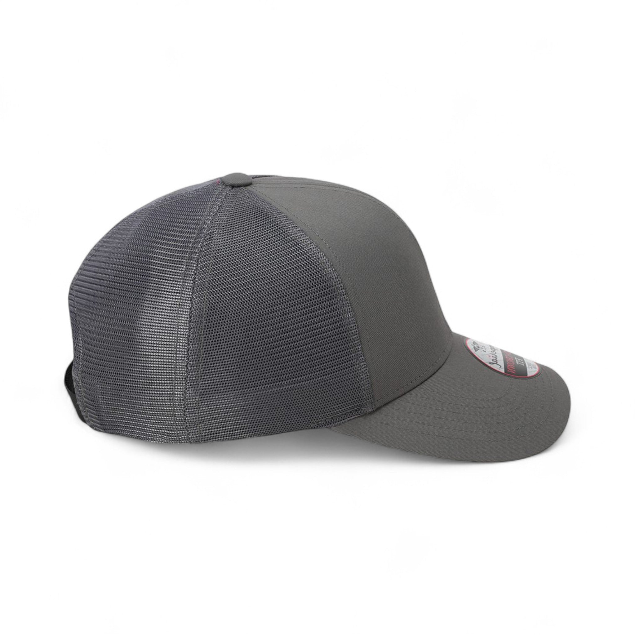 Right side view of Imperial 1988M custom hat in grey