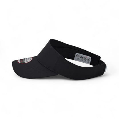 Left side view of Imperial 3124P custom hat in black