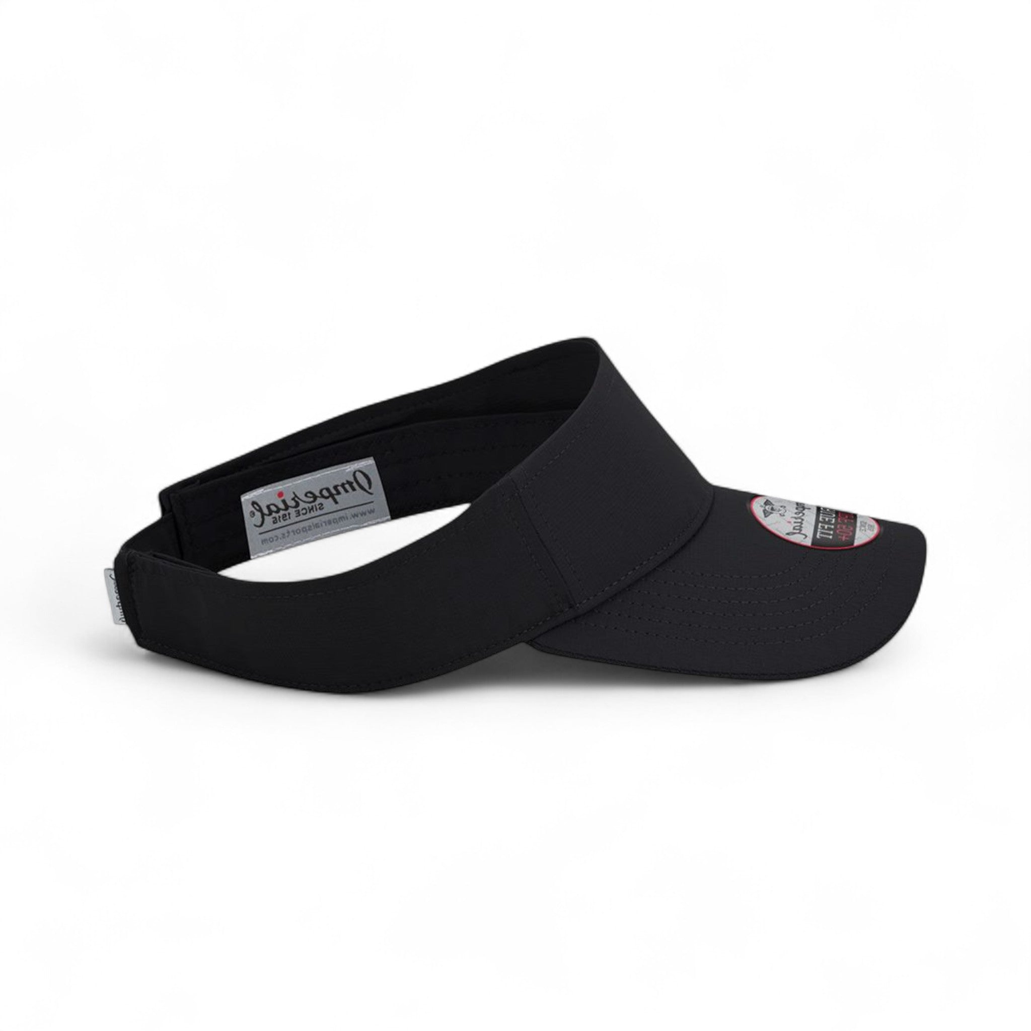 Right side view of Imperial 3124P custom hat in black