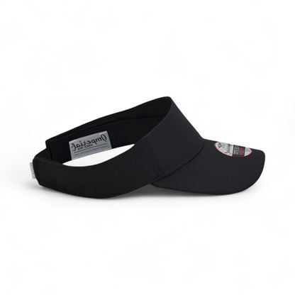 Right side view of Imperial 3124P custom hat in black