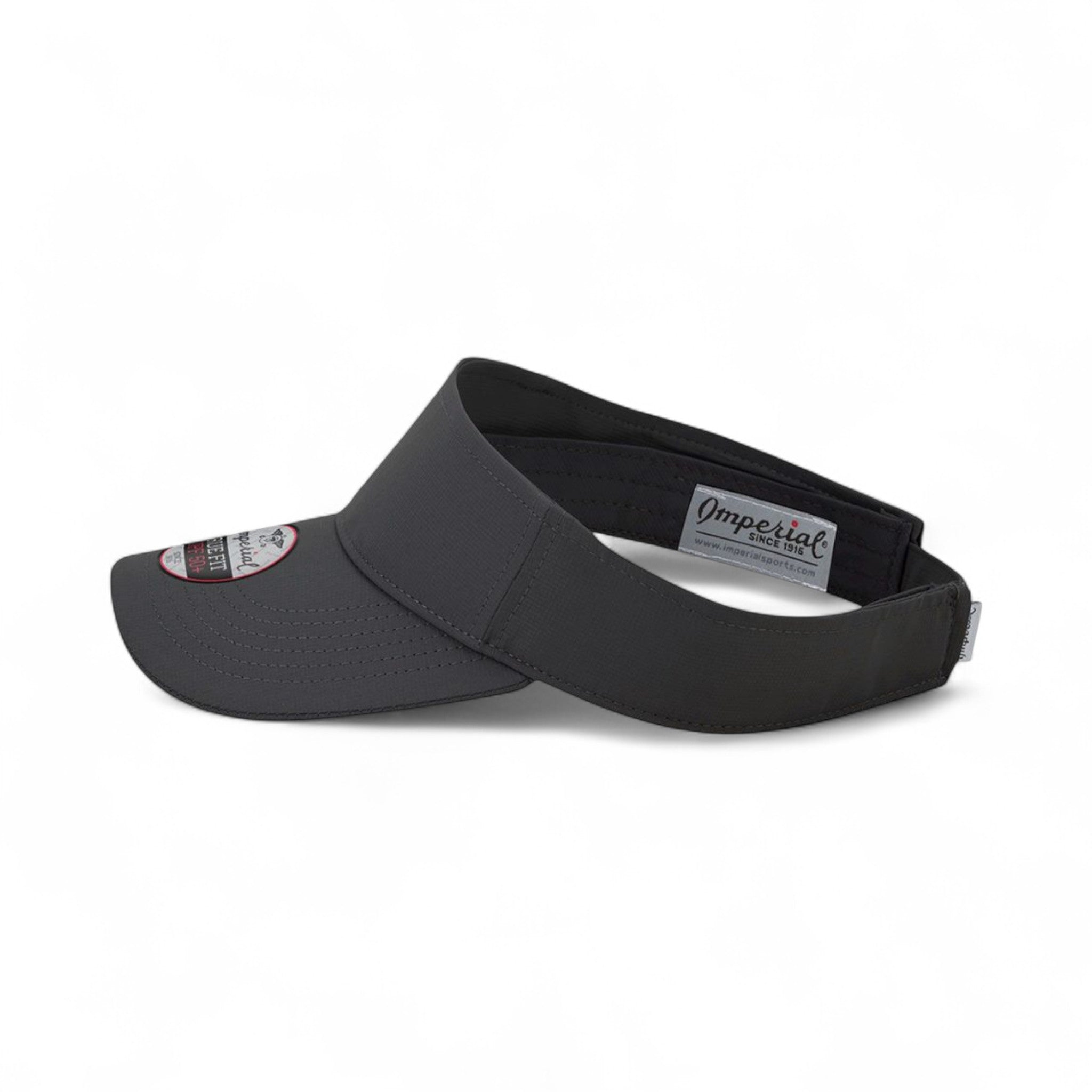 Left side view of Imperial 3124P custom hat in dark grey