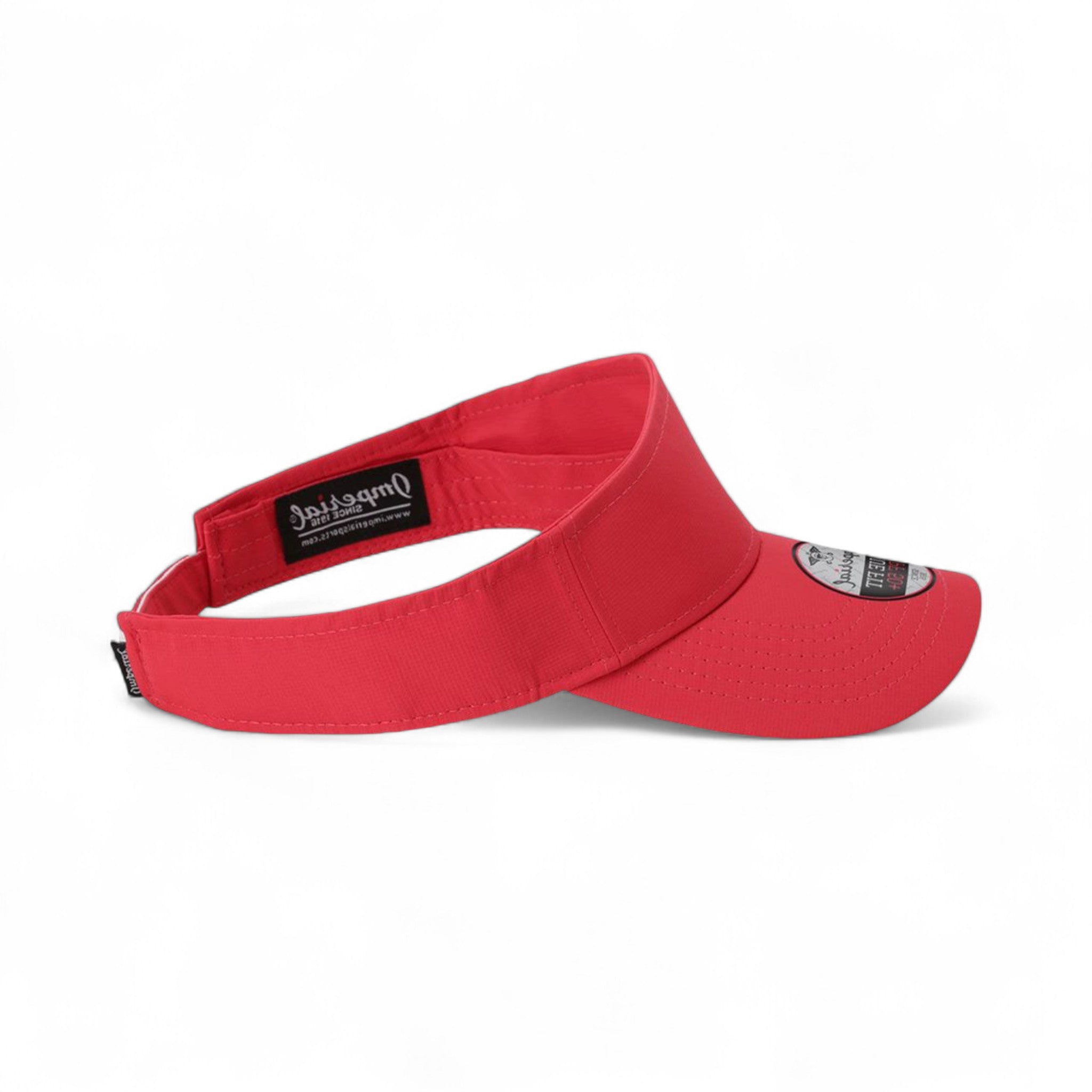 Right side view of Imperial 3124P custom hat in nantucket red