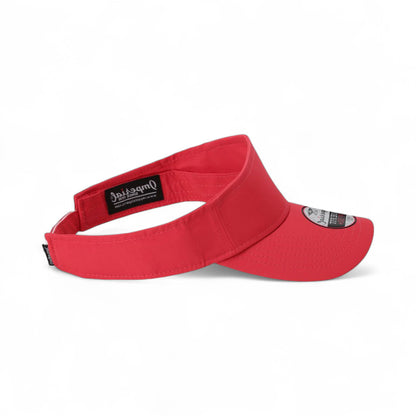 Right side view of Imperial 3124P custom hat in nantucket red