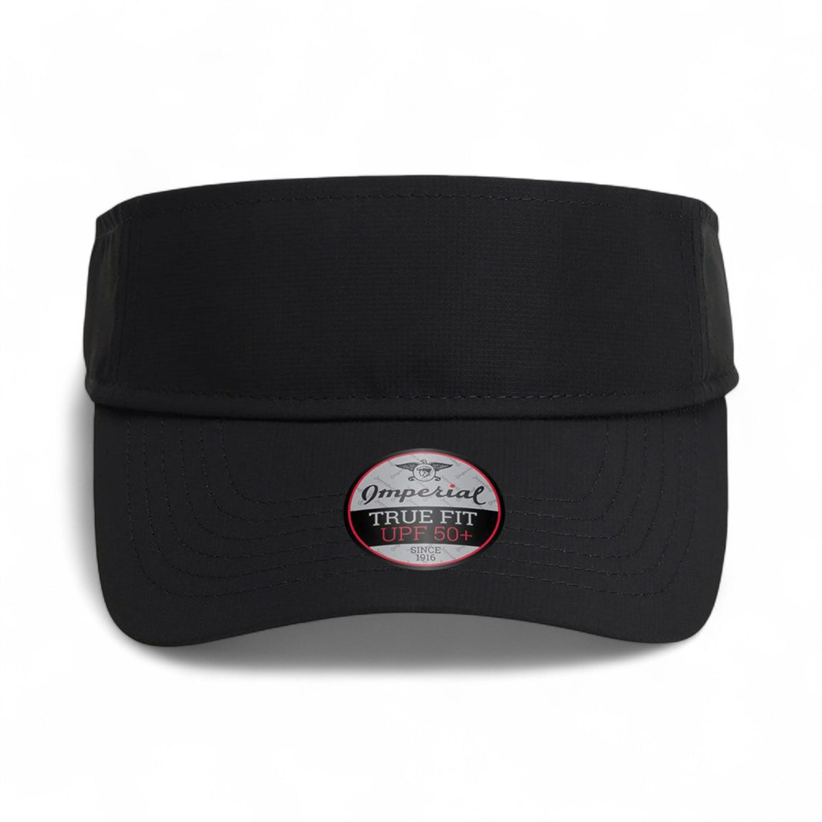 Front view of Imperial 3124P custom hat in black
