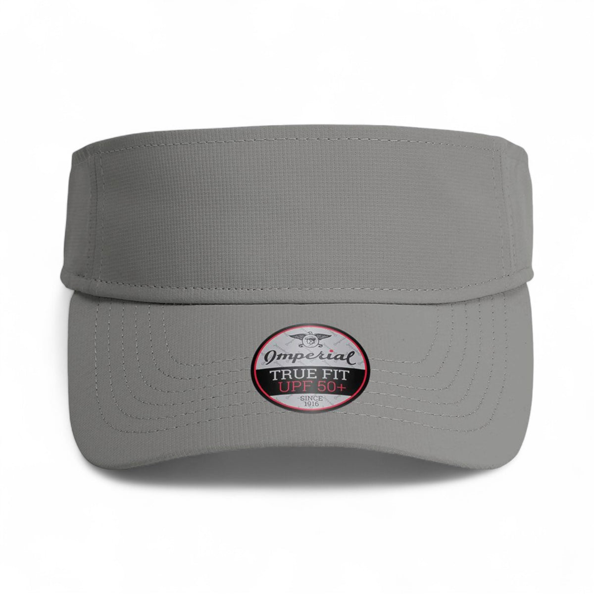 Front view of Imperial 3124P custom hat in frost grey