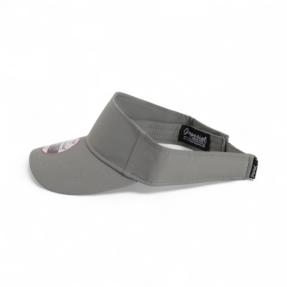 Left side view of Imperial 3124P custom hat in frost grey