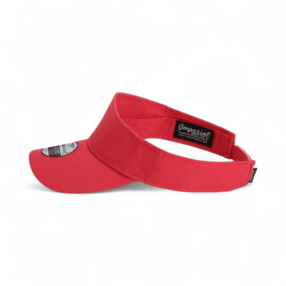 Left side view of Imperial 3124P custom hat in nantucket red