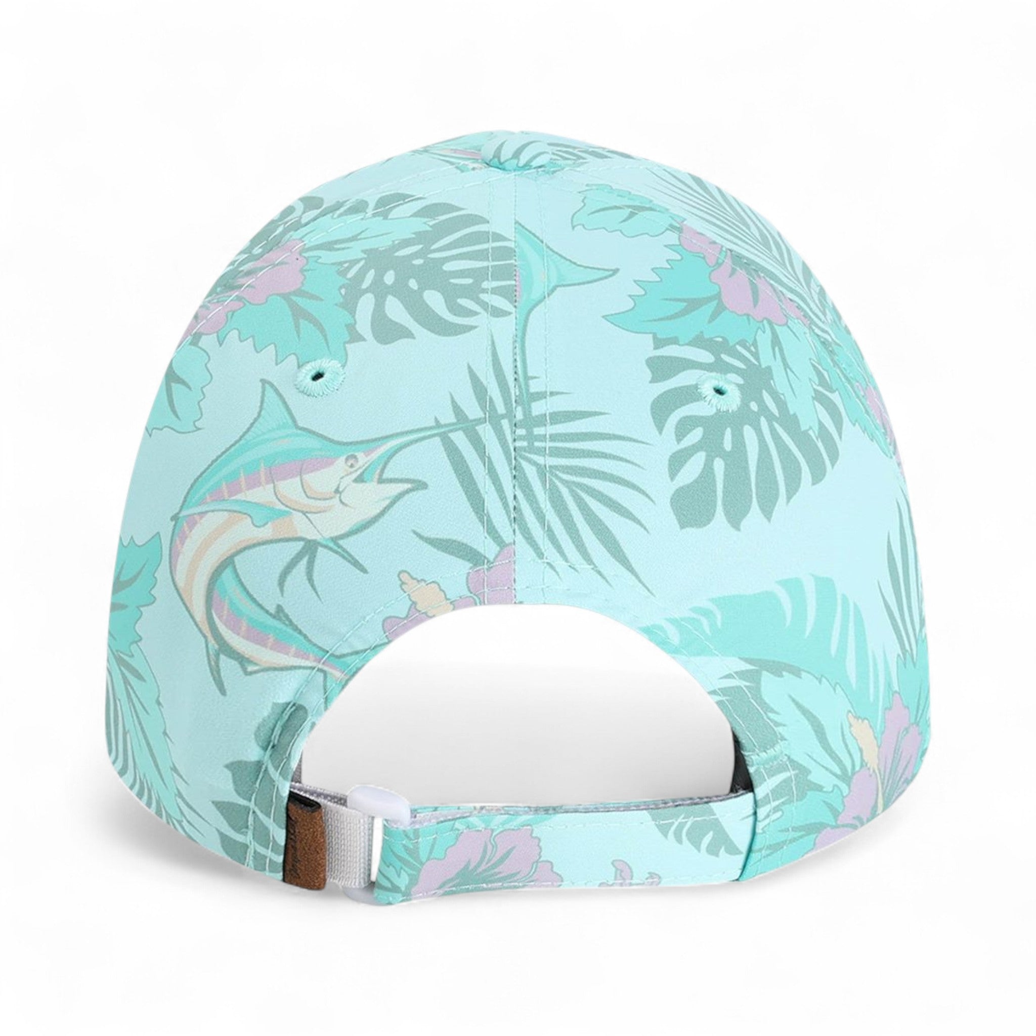 Back view of Imperial 4072 custom hat in robins egg