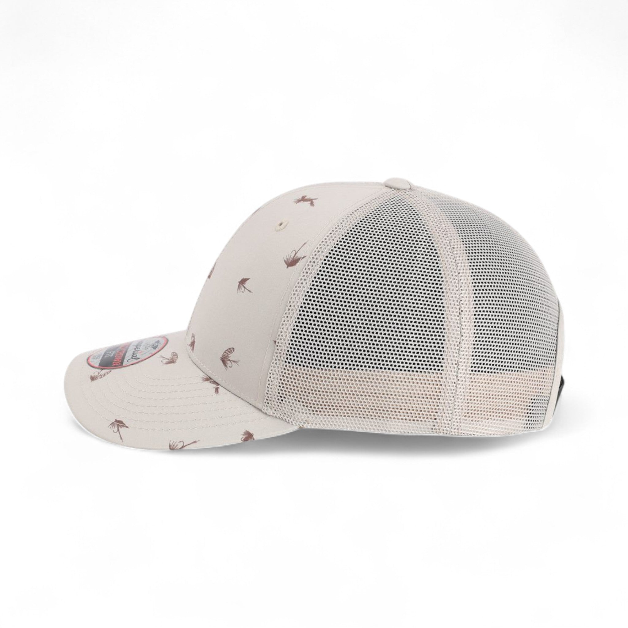 Left side view of Imperial 4074 custom hat in khaki