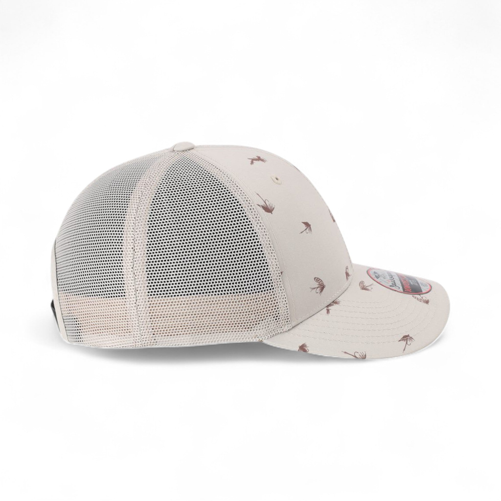 Right side view of Imperial 4074 custom hat in khaki