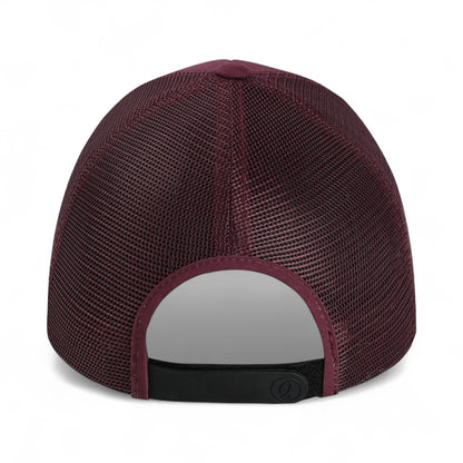 Back view of Imperial 4074 custom hat in maroon