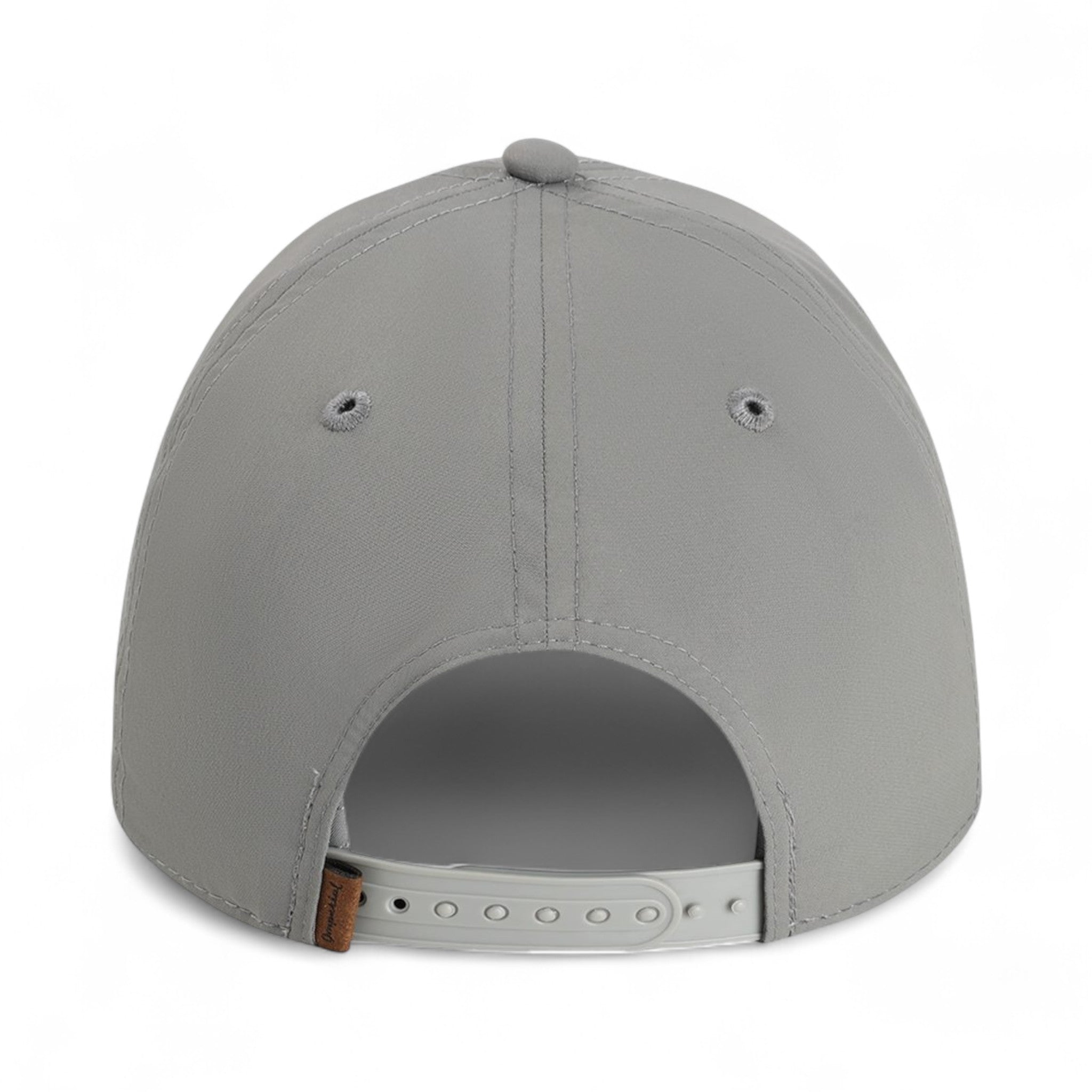 Back view of Imperial 5054U custom hat in grey and black