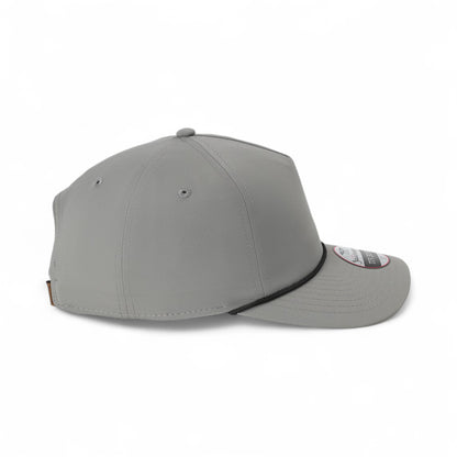 Right side view of Imperial 5054U custom hat in grey and black