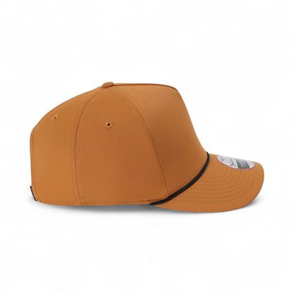 Right side view of Imperial 5054 custom hat in buckthorn brown and black