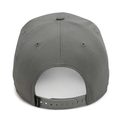 Back view of Imperial 5054 custom hat in grey and black
