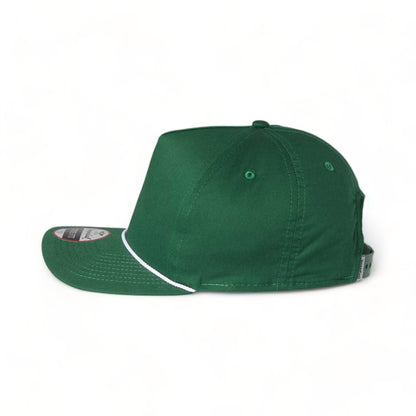 Side view of Imperial 5056 custom hat in forest and white