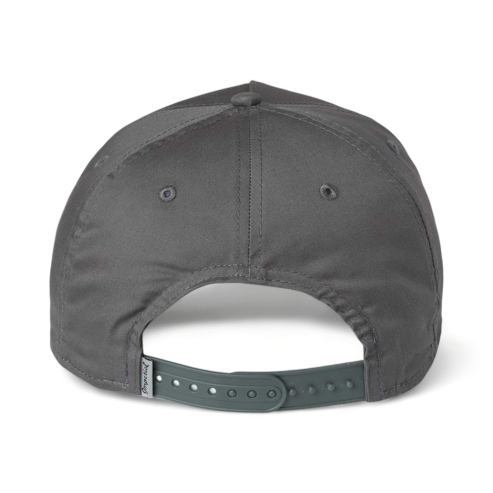 Back view of Imperial 5056 custom hat in graphite and black