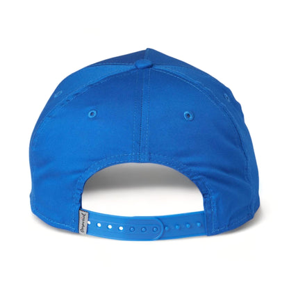 Back view of Imperial 5056 custom hat in royal and white