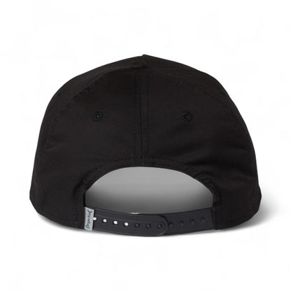 Back view of Imperial 5056 custom hat in black and white