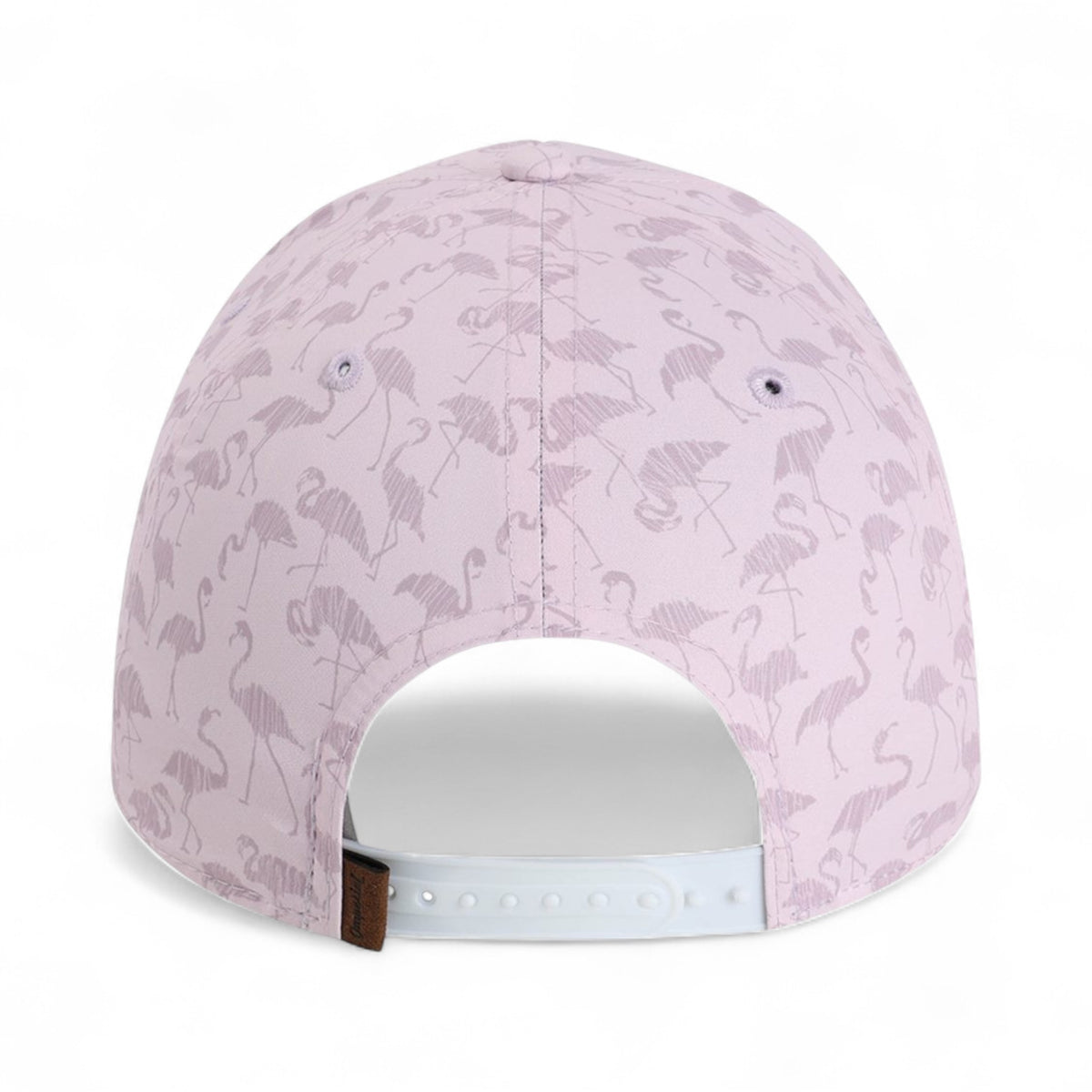 Back view of Imperial 5058 custom hat in flamingos pink