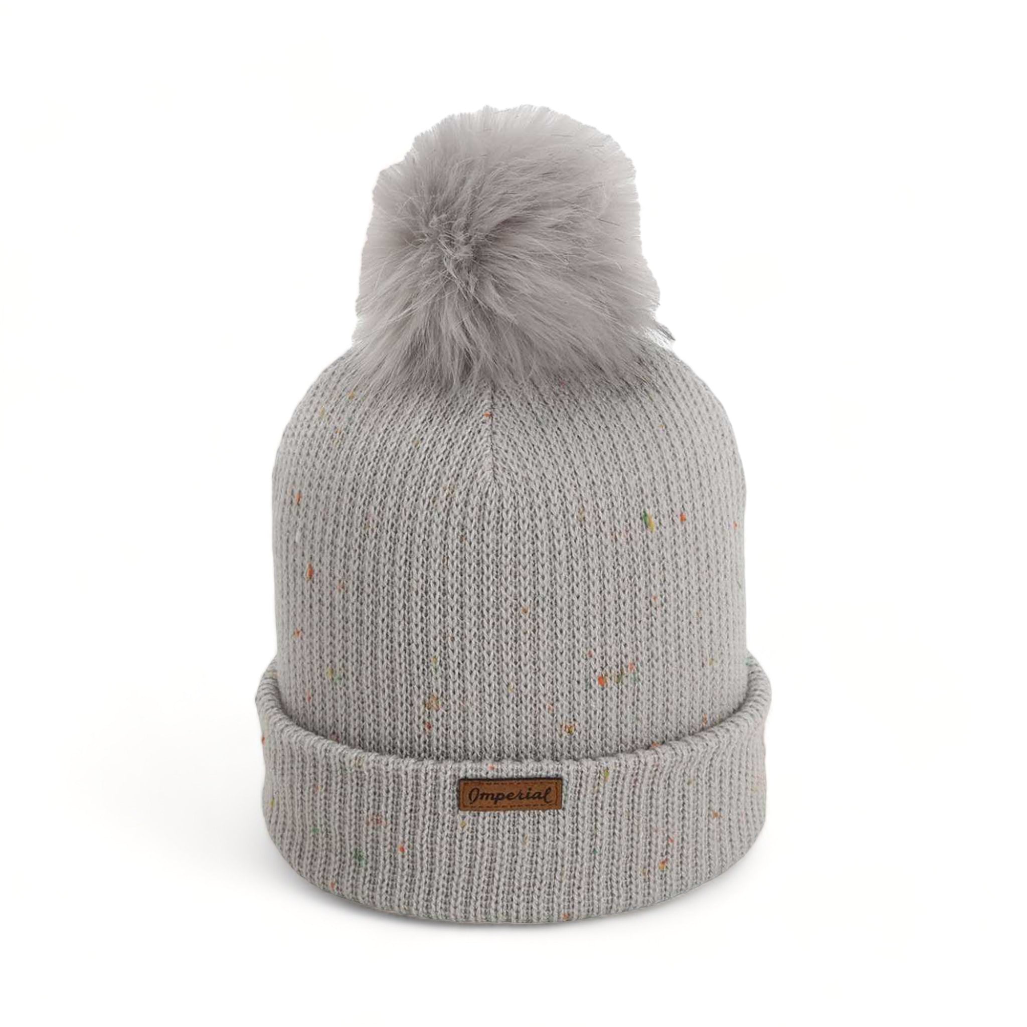 Side view of Imperial 6014 custom hat in light grey