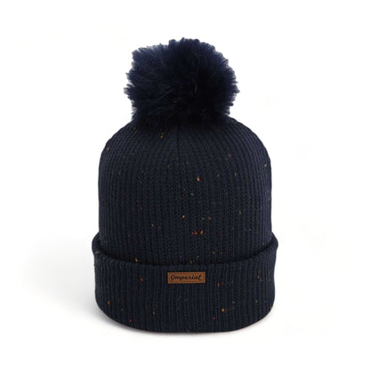 Side view of Imperial 6014 custom hat in navy