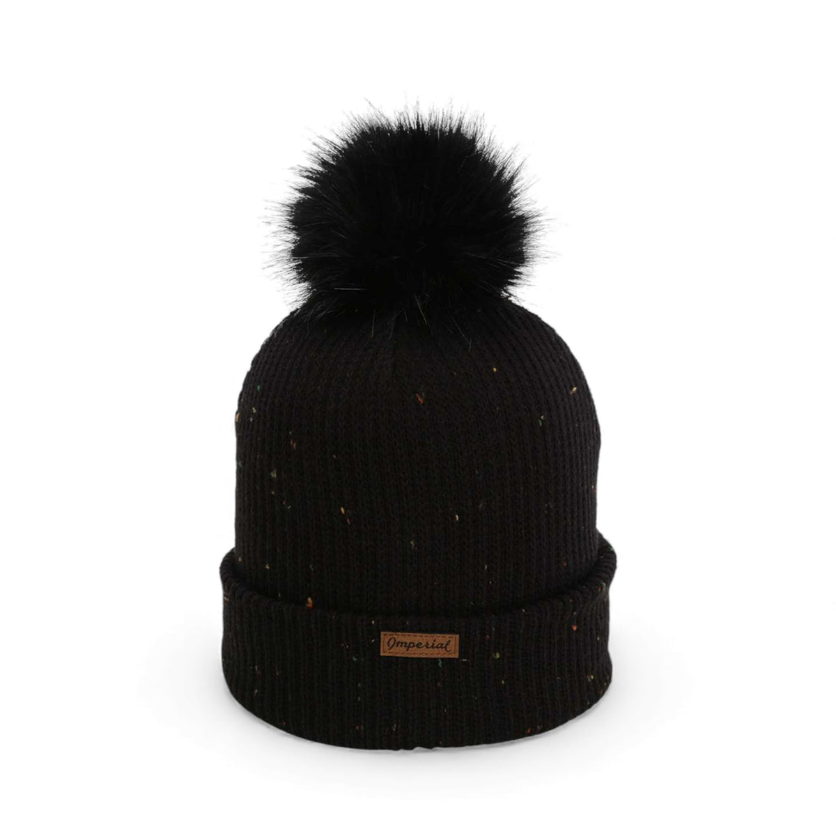 Back view of Imperial 6014 custom hat in black