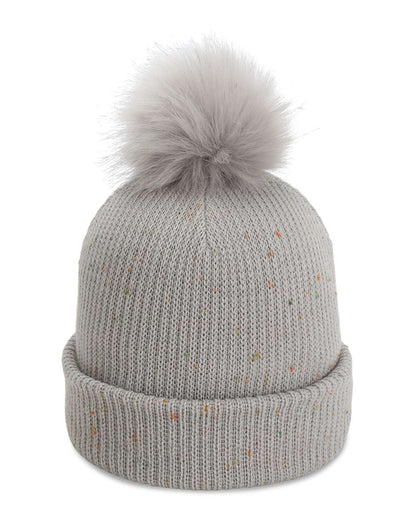 Left side view of Imperial 6014 custom hat in light grey