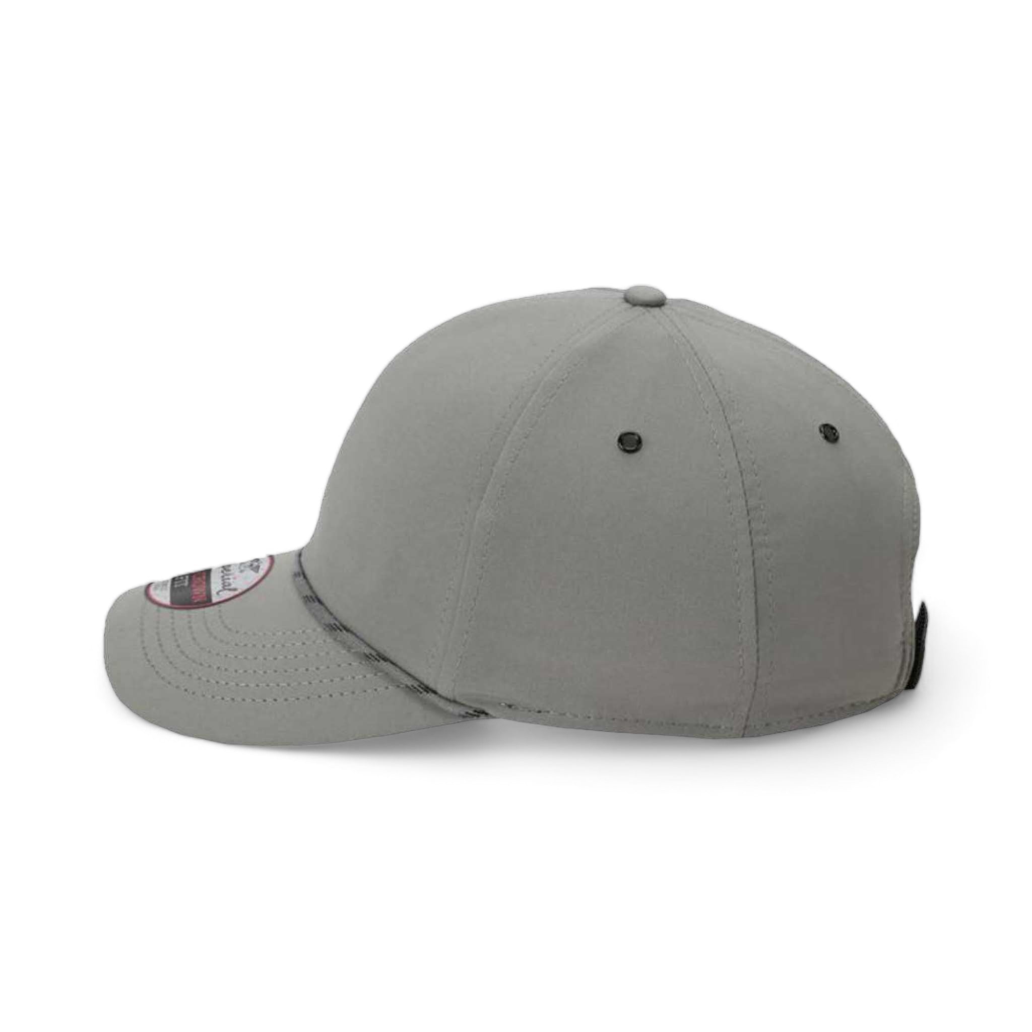 Side view of Imperial 6054 custom hat in grey